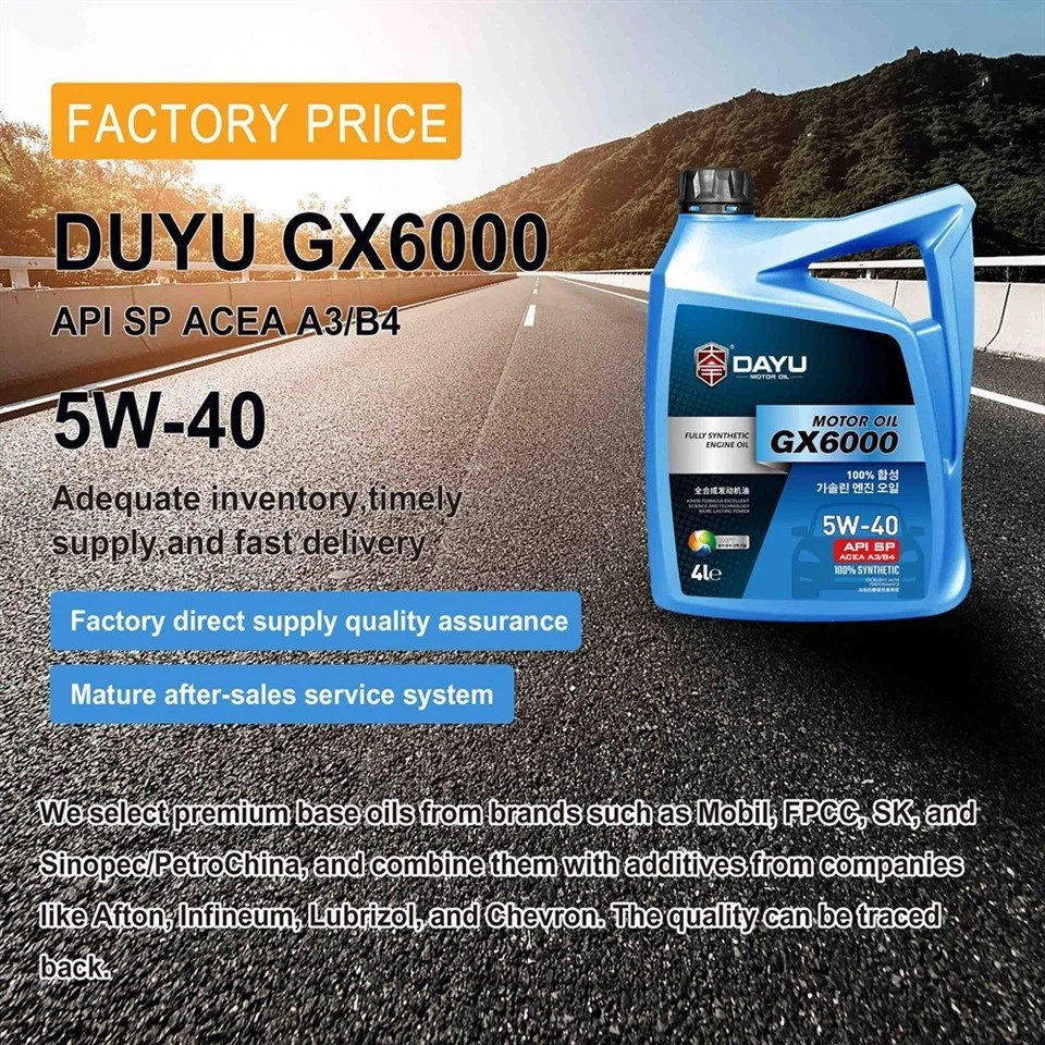 Gasoline Engine Oil SP A3B4 5W-40 suppliers
